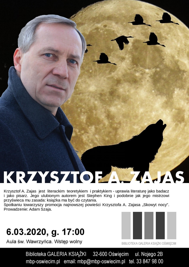 OŚWIĘCIM. Spotkanie autorskie z Krzysztofem Zajasem