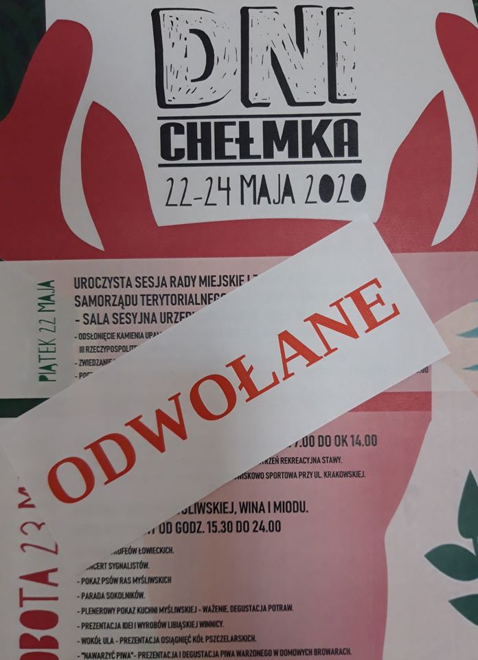 CHEŁMEK. Tegoroczne Dni Chełmka zostają odwołane